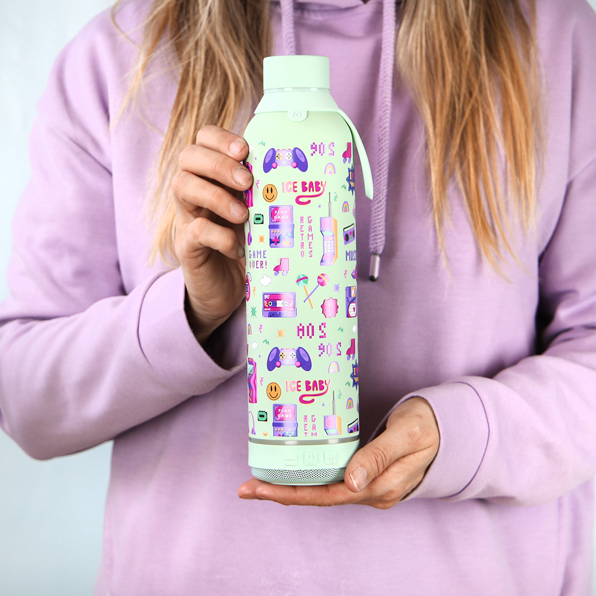 Botella 600ml +Altavoz - Gamers 90's Life