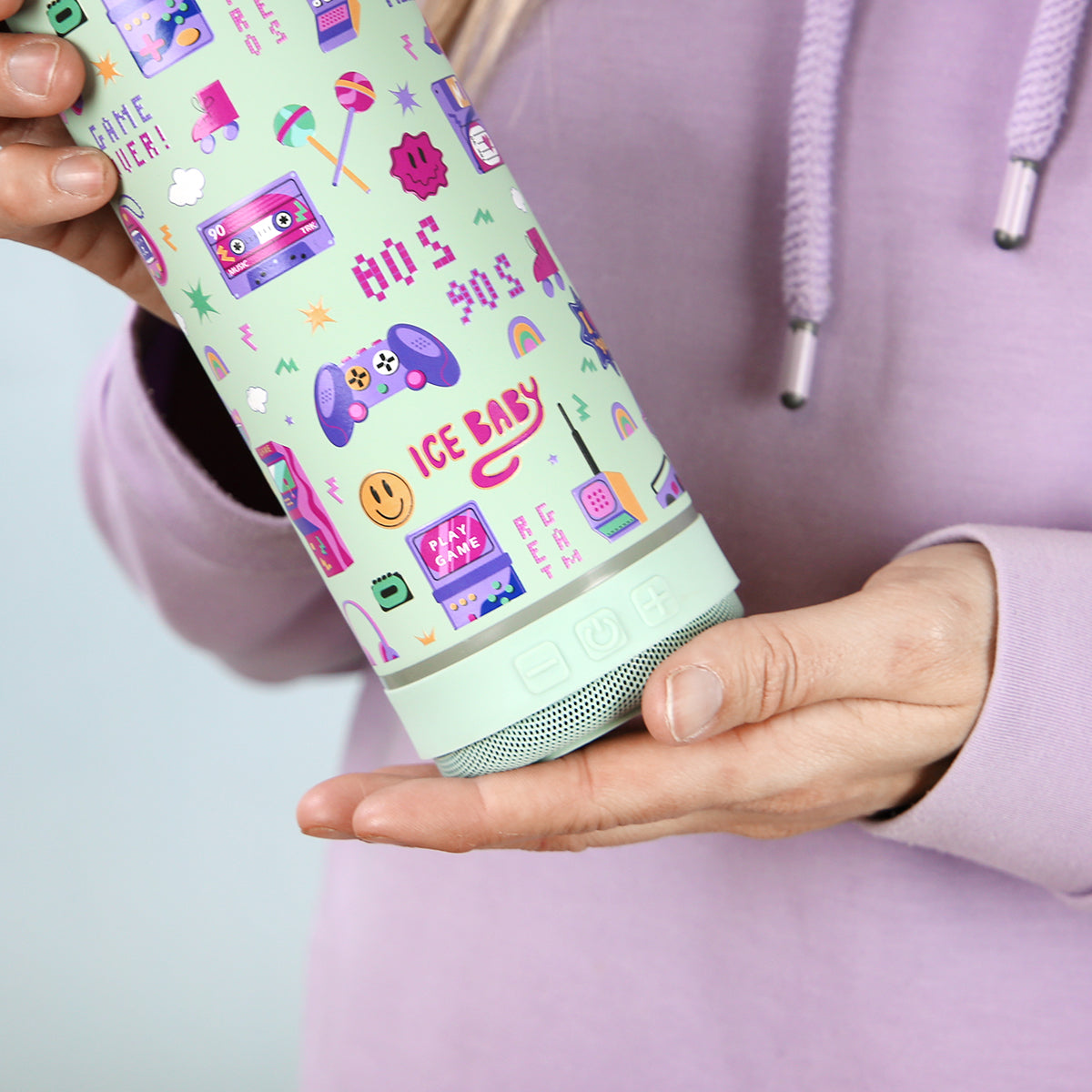 Botella 600ml +Altavoz - Gamers 90's Life