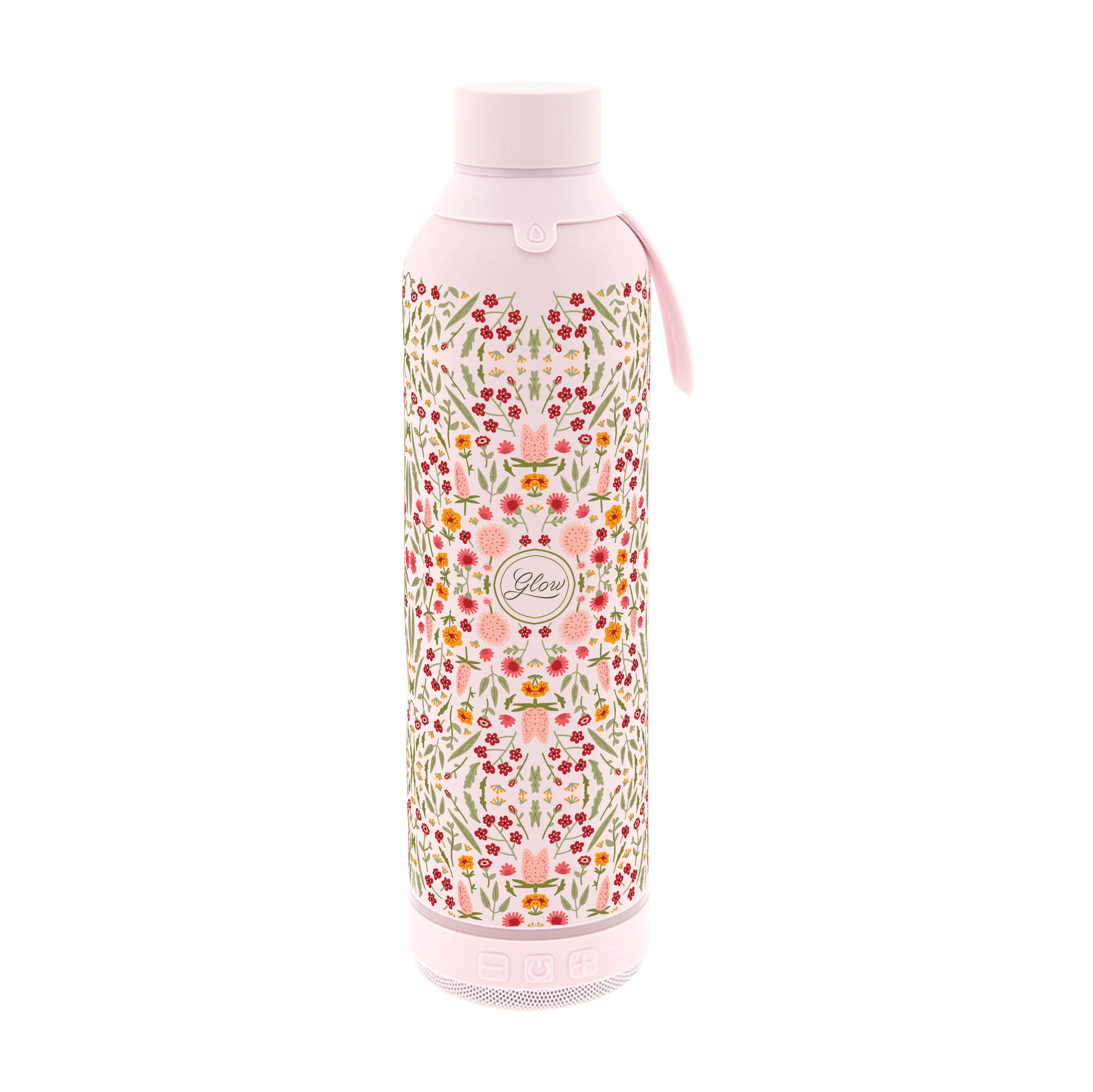 Botella Térmica de Acero Inoxidable con Altavoz – Floral Essence | Aurea