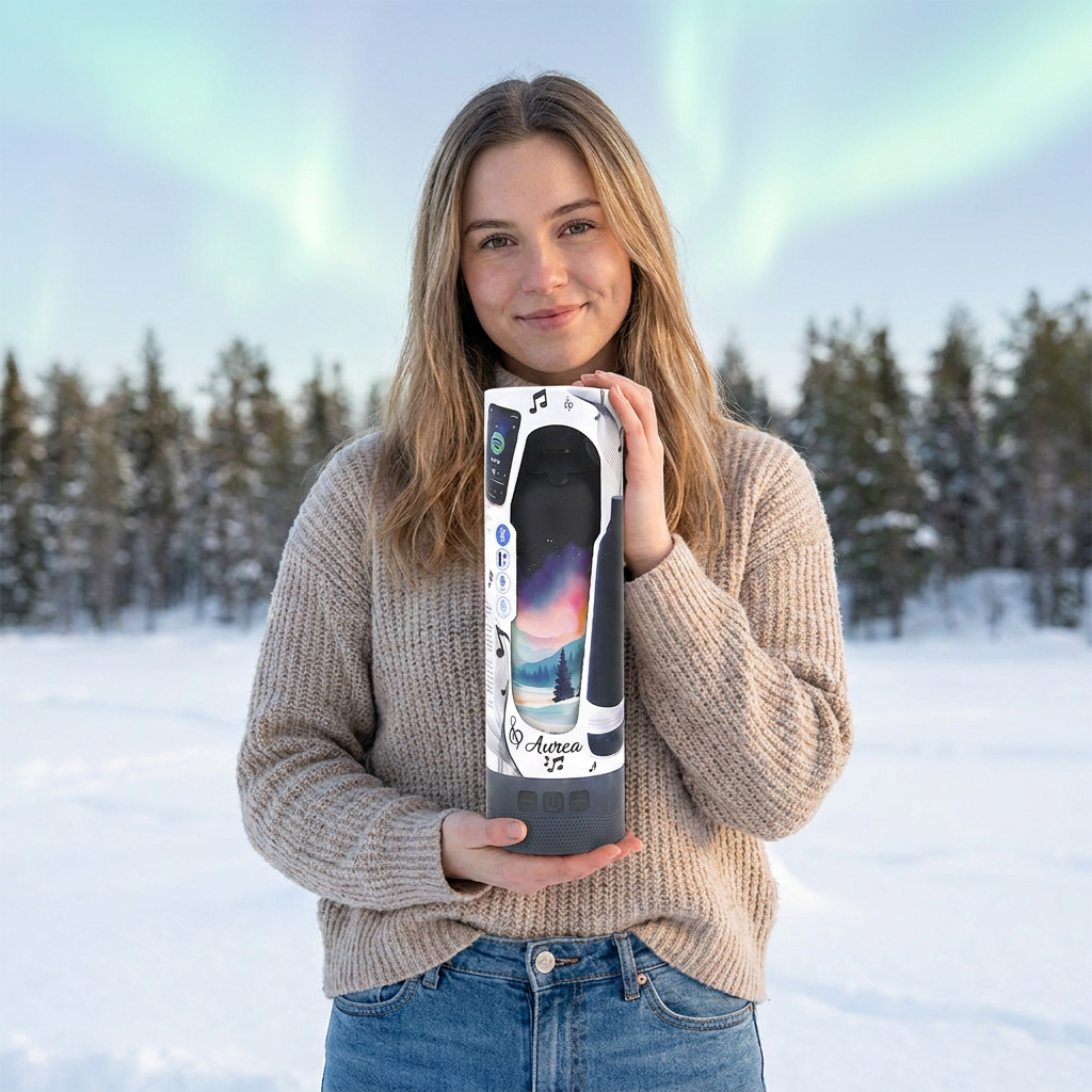 Botella Térmica de Acero Inoxidable con Altavoz – Travel Dreams | Aurea