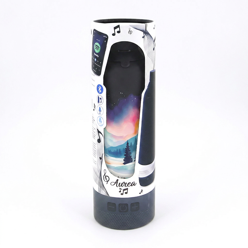 Botella Térmica de Acero Inoxidable con Altavoz – Travel Dreams | Aurea