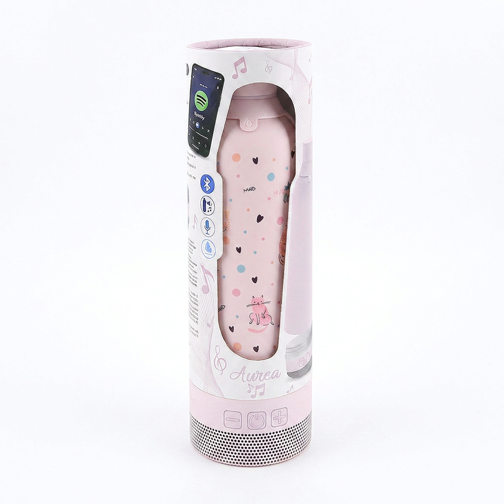 Botella Térmica de Acero Inoxidable con Altavoz – Dot & Meow | Aurea