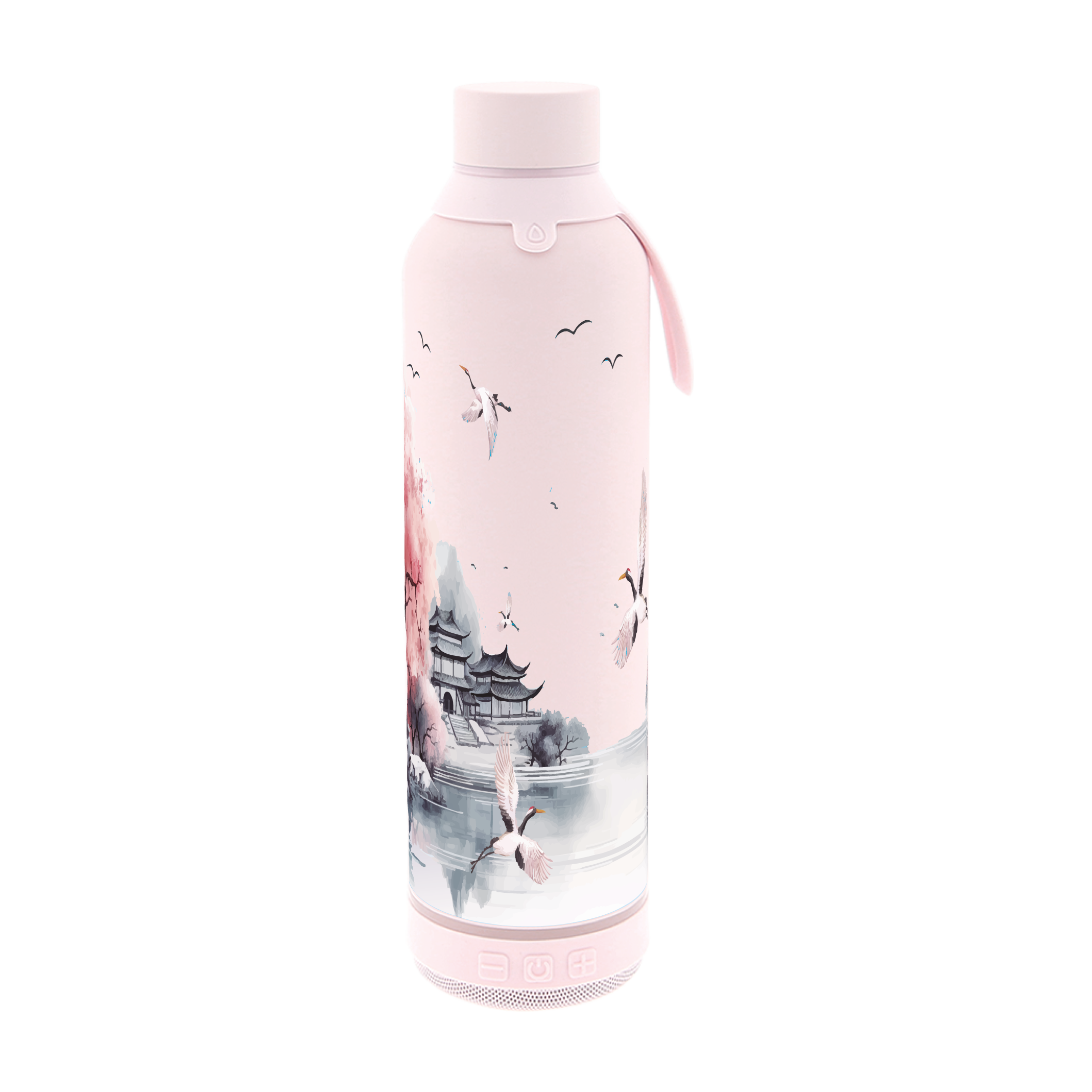 Botella Térmica de Acero Inoxidable con Altavoz – Echoes of Japan | Aurea