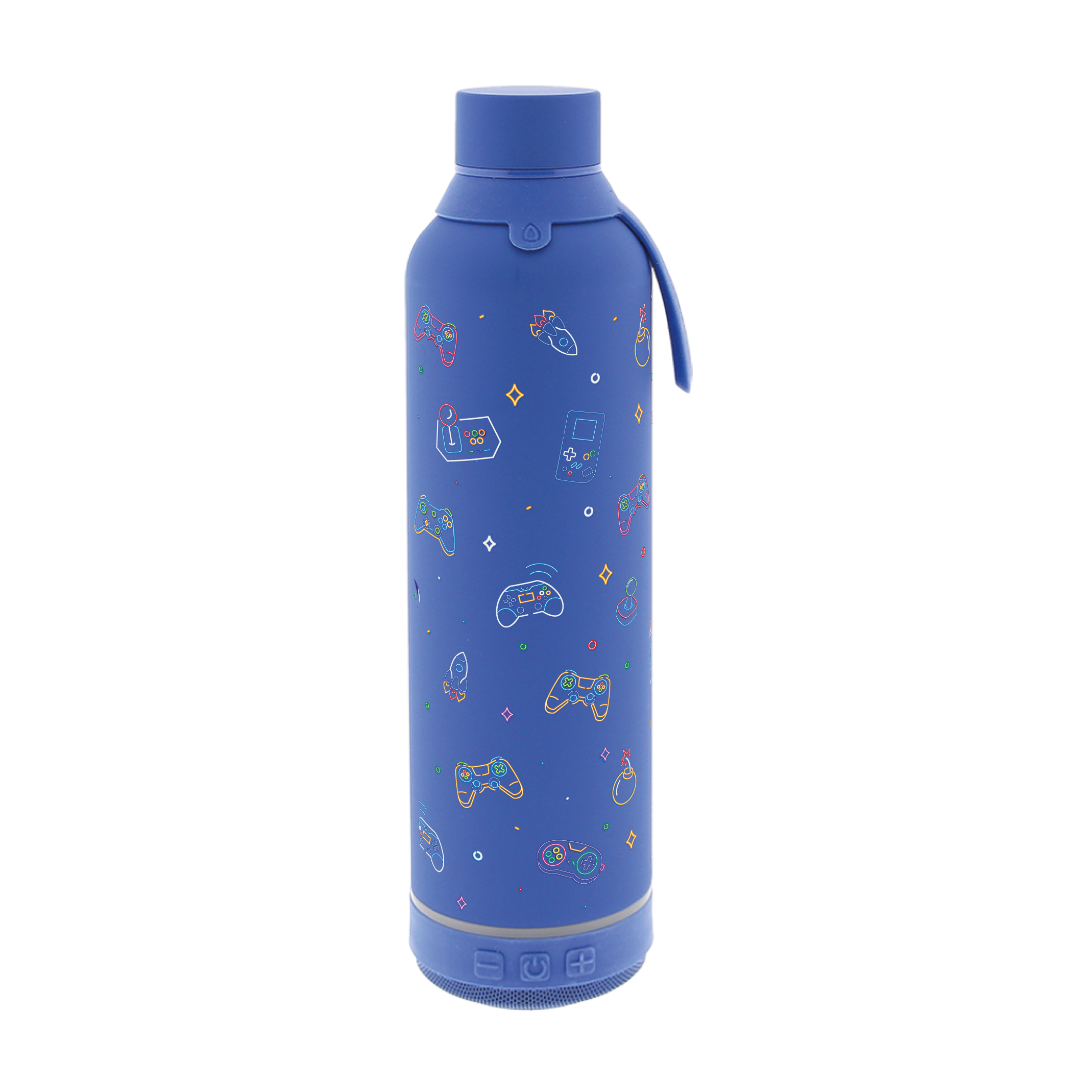 Botella Térmica de Acero Inoxidable con Altavoz – Neon Gamer | Aurea