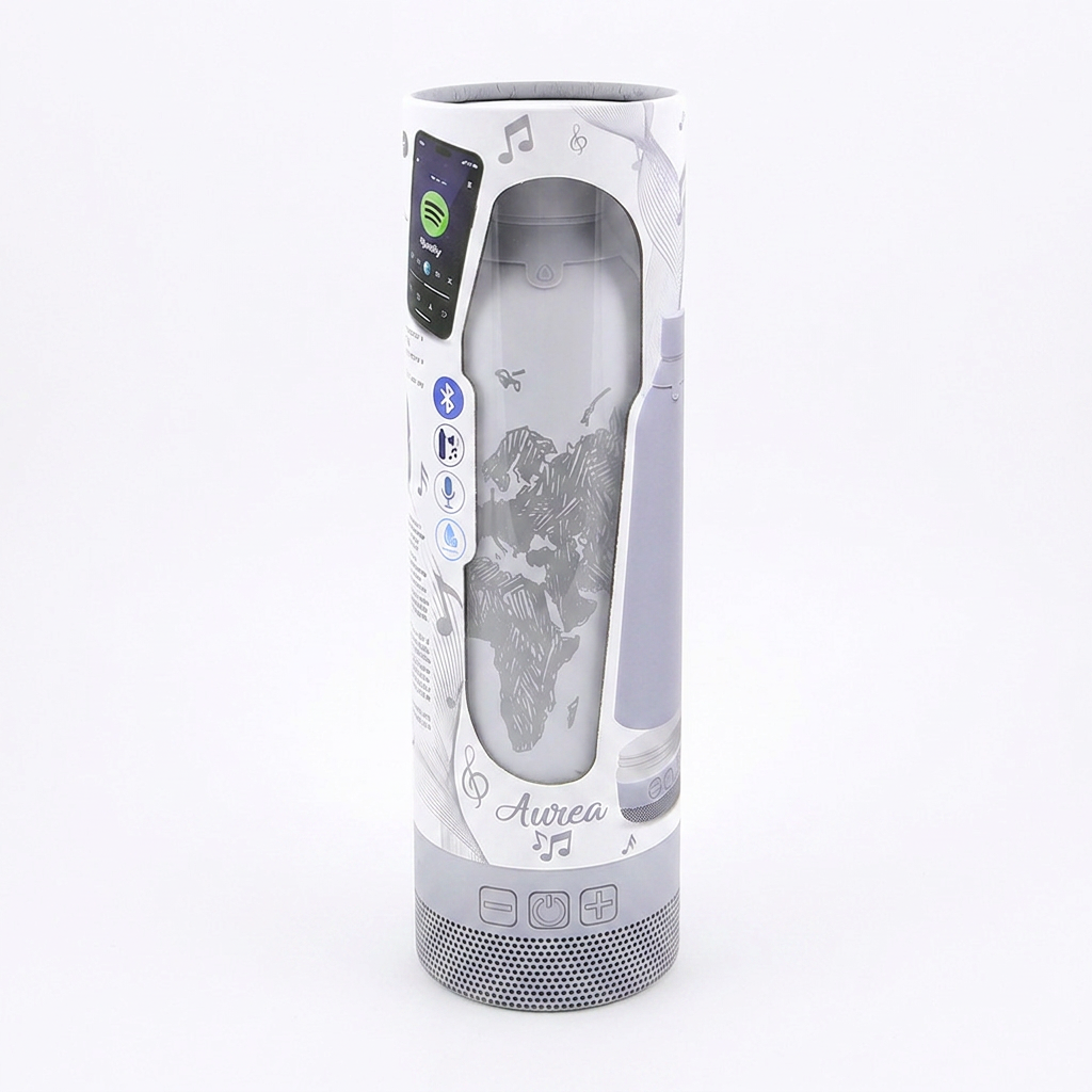 Botella Térmica de Acero Inoxidable con Altavoz – Sketch Maps | Aurea