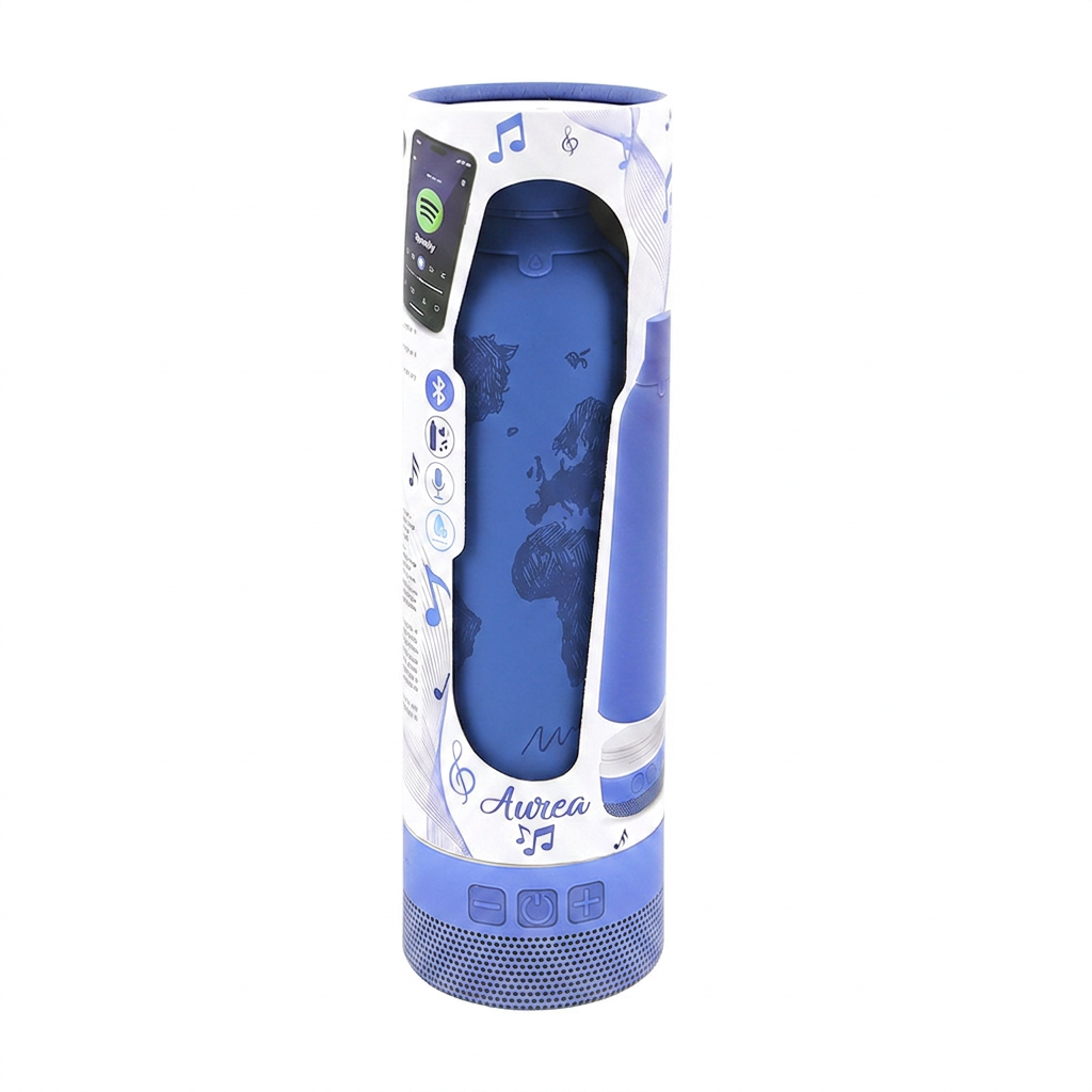 Botella Térmica de Acero Inoxidable con Altavoz – Sketch Maps | Aurea