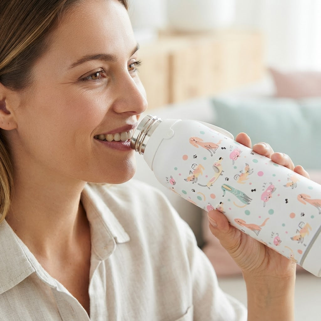 Botella Térmica de Acero Inoxidable con Altavoz – Dot & Woof | Aurea