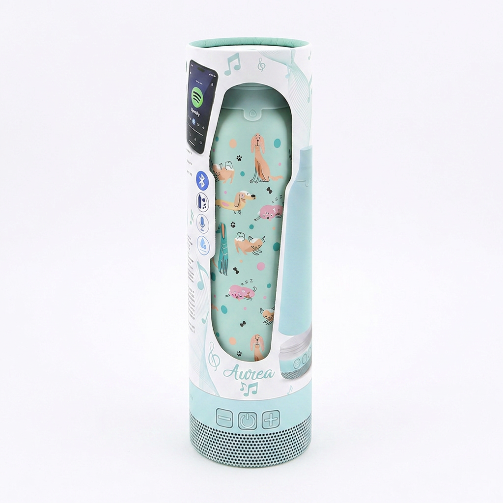 Botella Térmica de Acero Inoxidable con Altavoz – Dot & Woof | Aurea