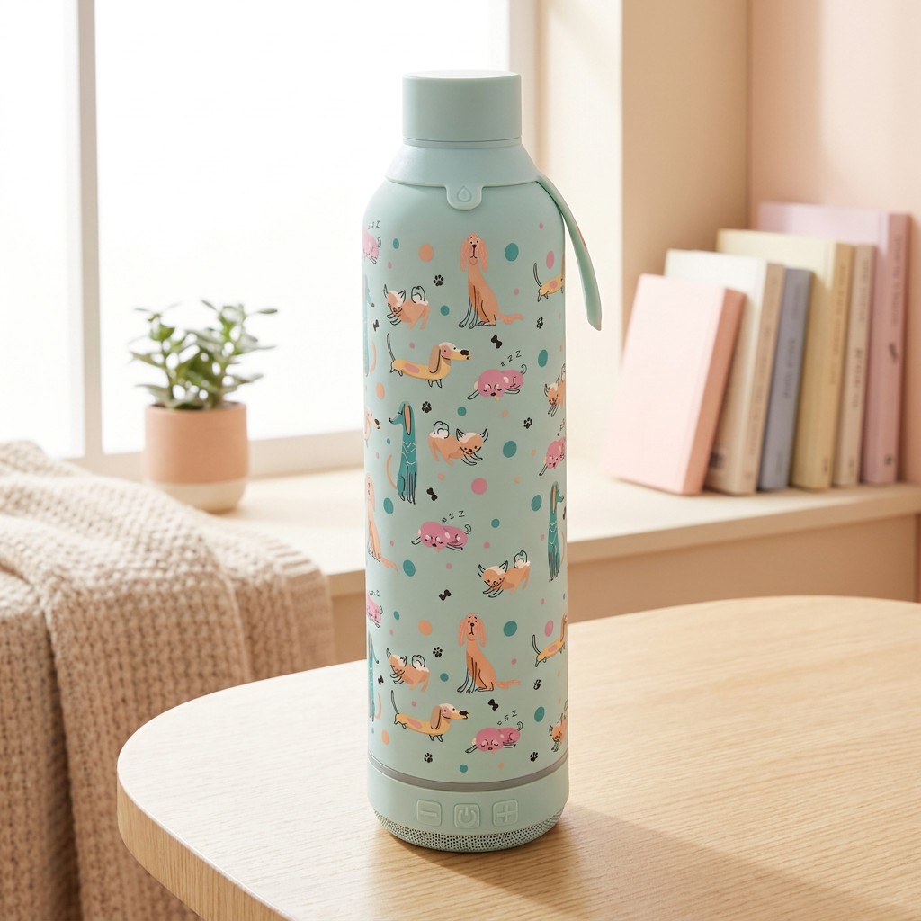Botella Térmica de Acero Inoxidable con Altavoz – Dot & Woof | Aurea