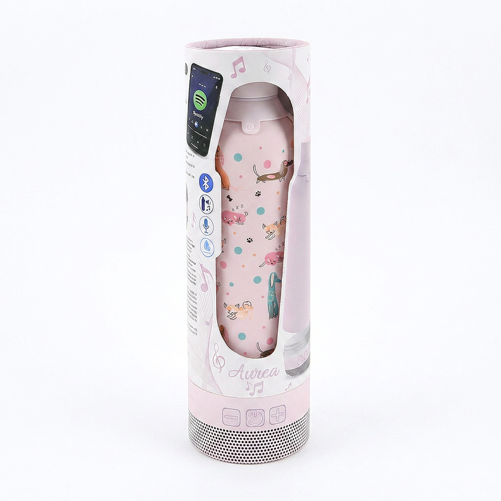 Botella Térmica de Acero Inoxidable con Altavoz – Dot & Woof | Aurea