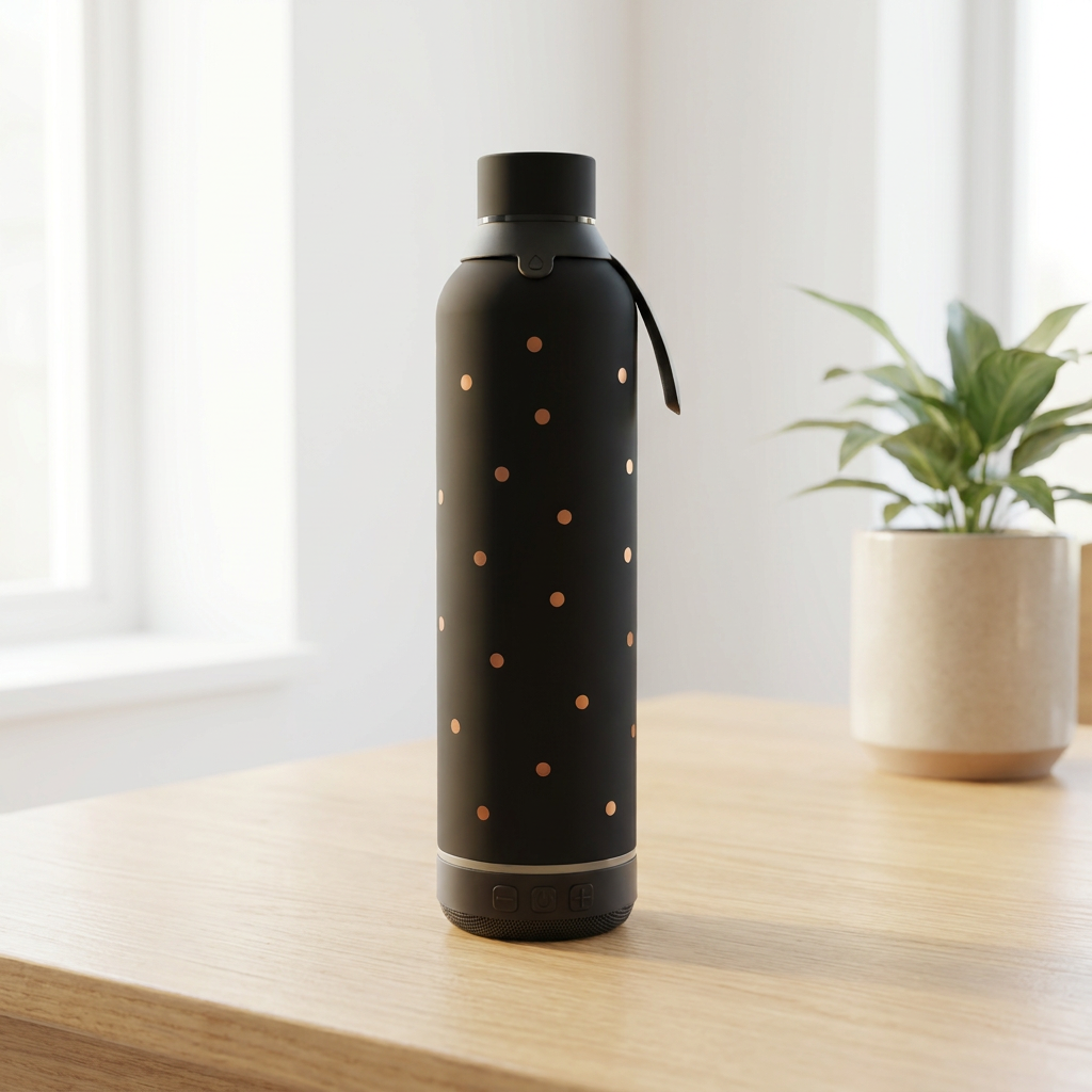 Botella Térmica de Acero Inoxidable con Altavoz – Petite Dots | Aurea