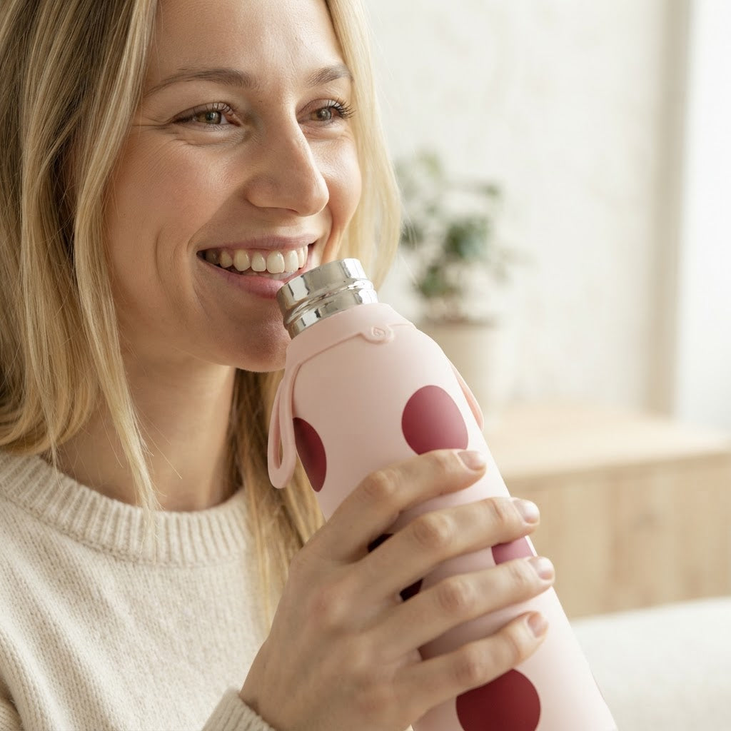 Botella Térmica de Acero Inoxidable con Altavoz – Bold Dots | Aurea