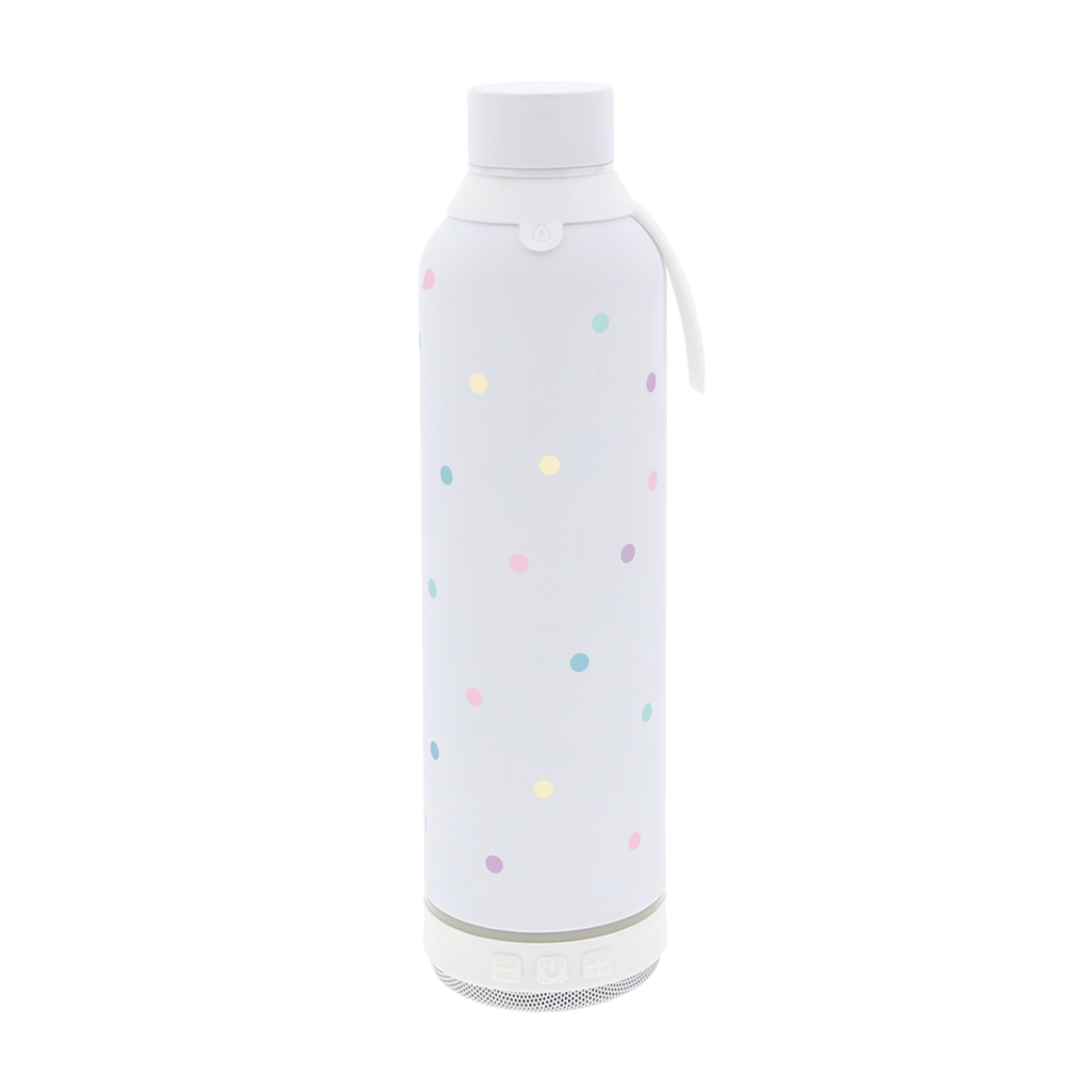 Botella Térmica de Acero Inoxidable con Altavoz – Pastel Dots | Aurea