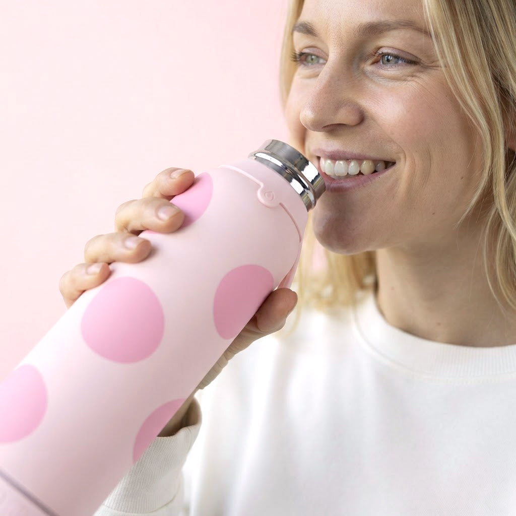 Botella Térmica de Acero Inoxidable con Altavoz – Happy Dots | Aurea