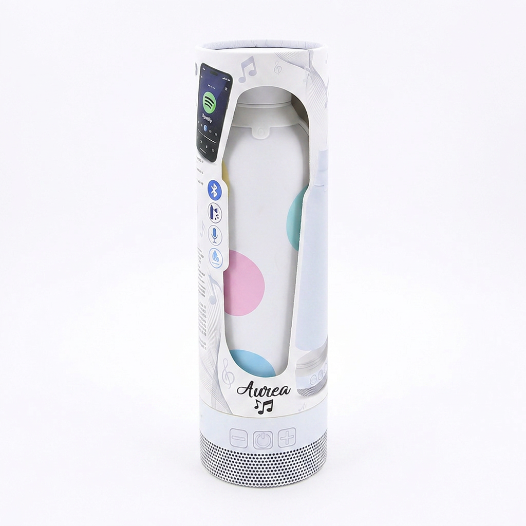 Botella Térmica de Acero Inoxidable con Altavoz – Happy Dots | Aurea