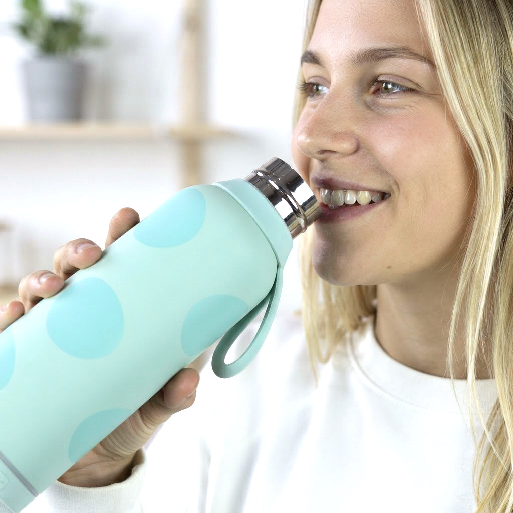 Botella Térmica de Acero Inoxidable con Altavoz – Happy Dots | Aurea