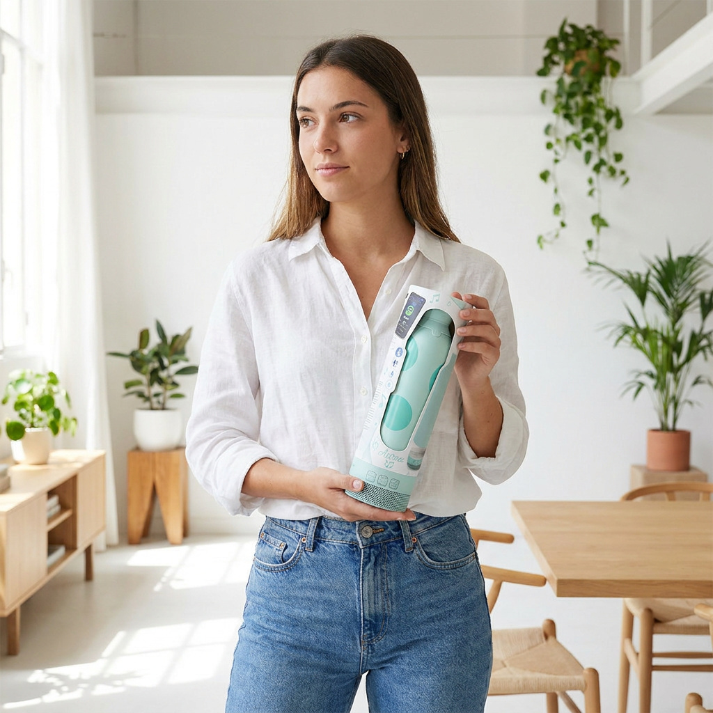 Botella Térmica de Acero Inoxidable con Altavoz – Happy Dots | Aurea