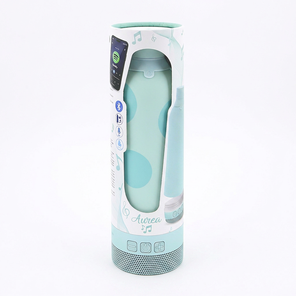 Botella Térmica de Acero Inoxidable con Altavoz – Happy Dots | Aurea