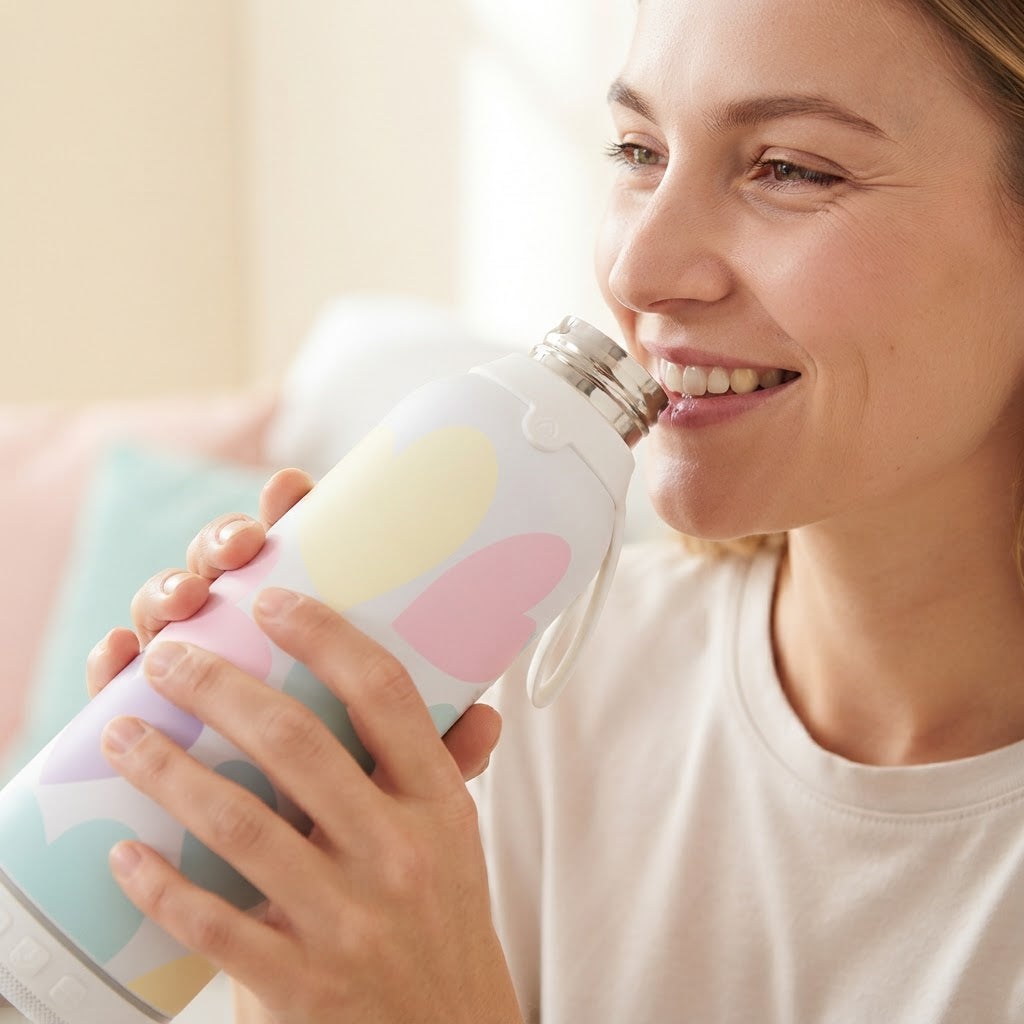 Botella Térmica de Acero Inoxidable con Altavoz – Sweet Love | Aurea