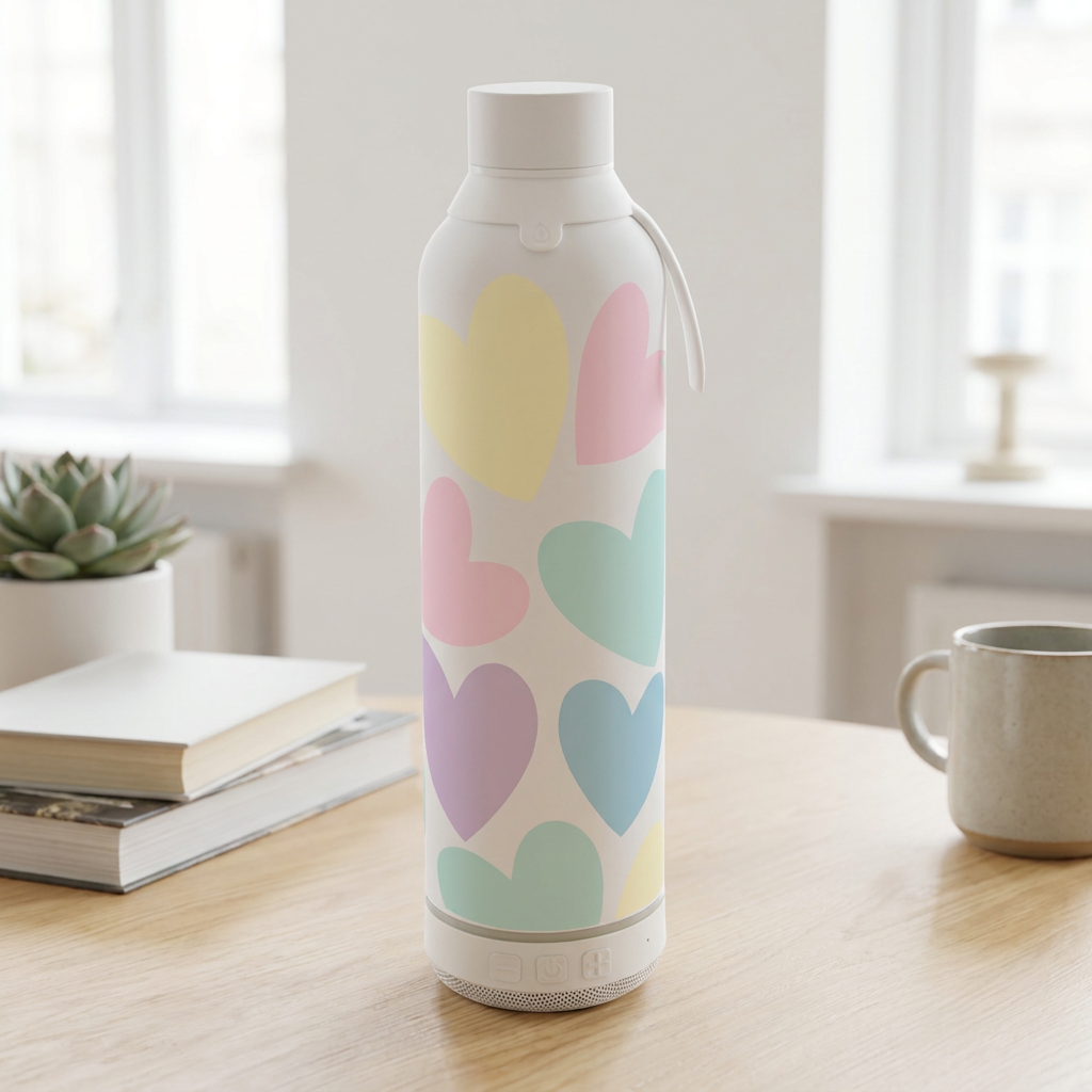 Botella Térmica de Acero Inoxidable con Altavoz – Sweet Love | Aurea