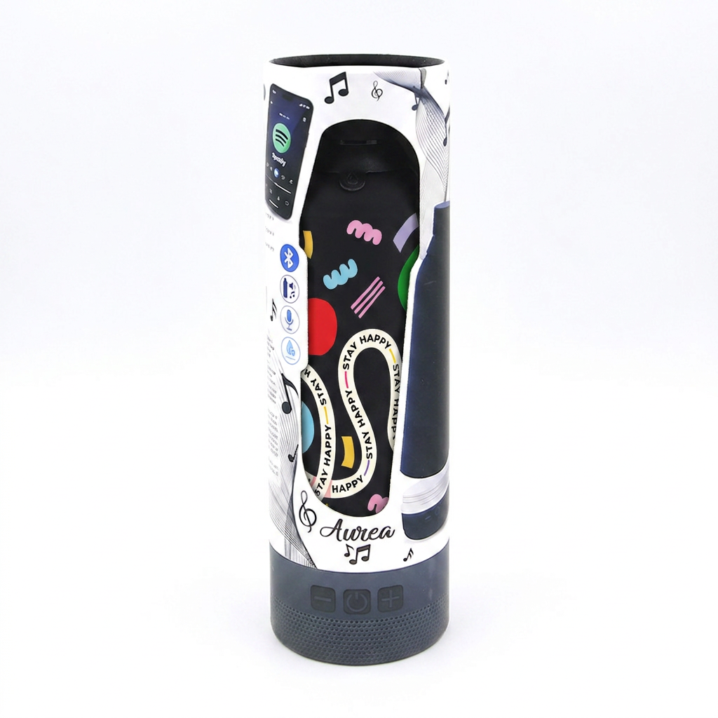 Botella Térmica de Acero Inoxidable con Altavoz – Keep Moving | Aurea