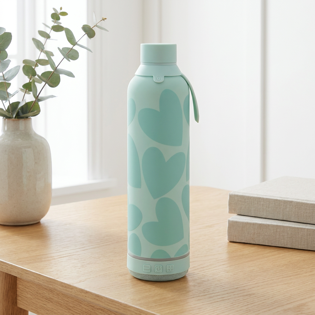 Botella Térmica de Acero Inoxidable con Altavoz – Sweet Love | Aurea