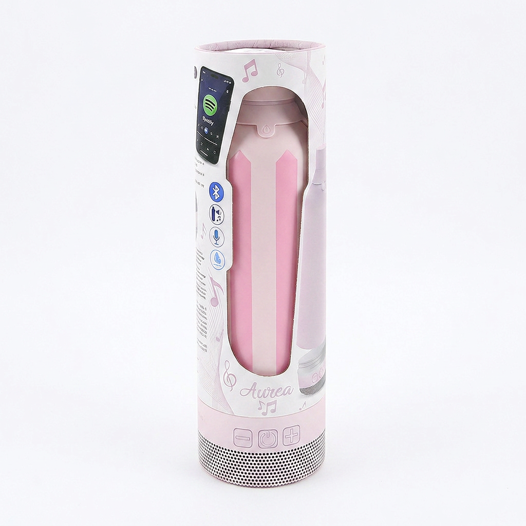 Botella Térmica de Acero Inoxidable con Altavoz – Candy Lines | Aurea