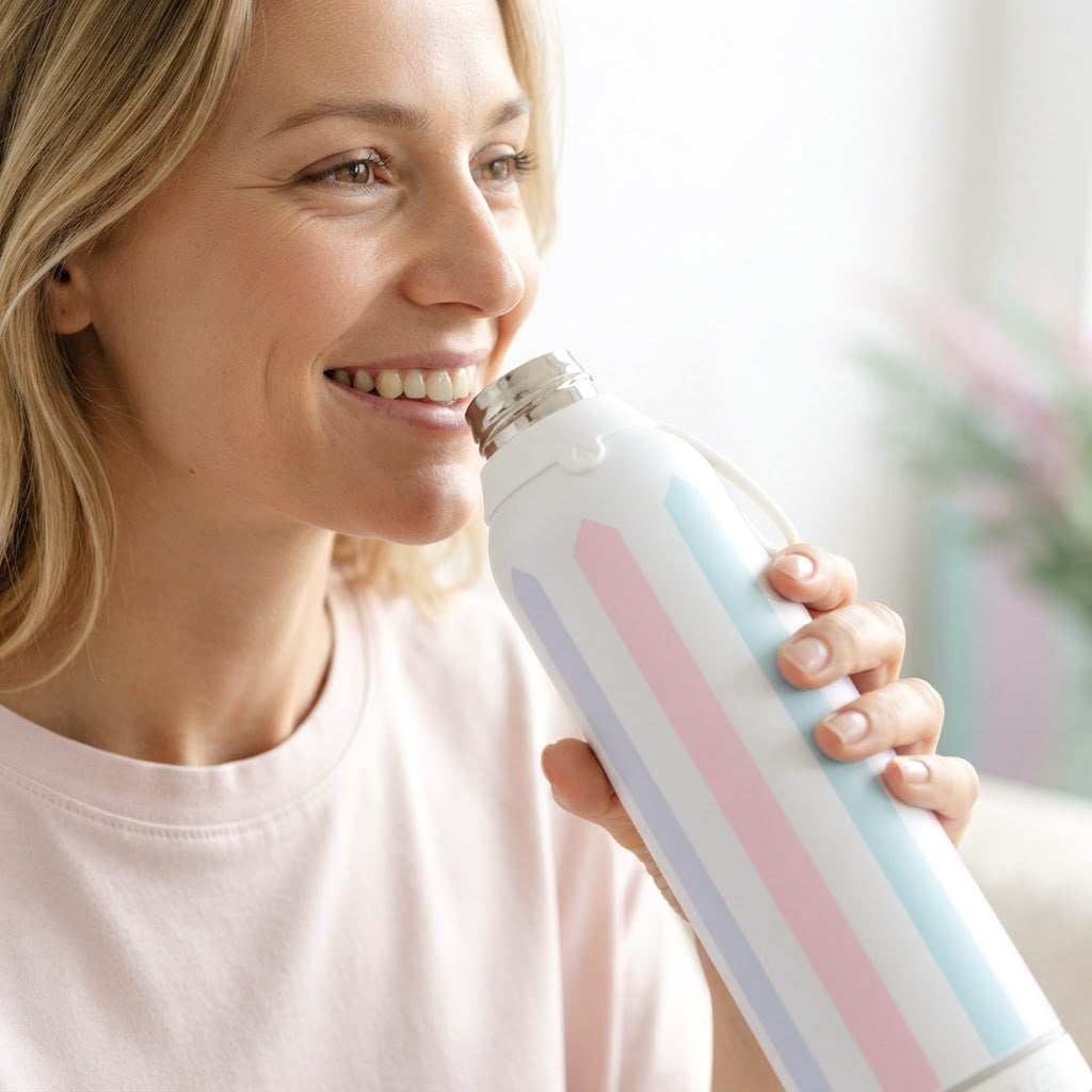 Botella Térmica de Acero Inoxidable con Altavoz – Candy Lines | Aurea