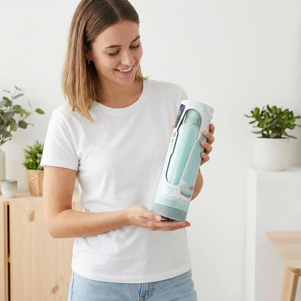 Botella Térmica de Acero Inoxidable con Altavoz – Candy Lines | Aurea