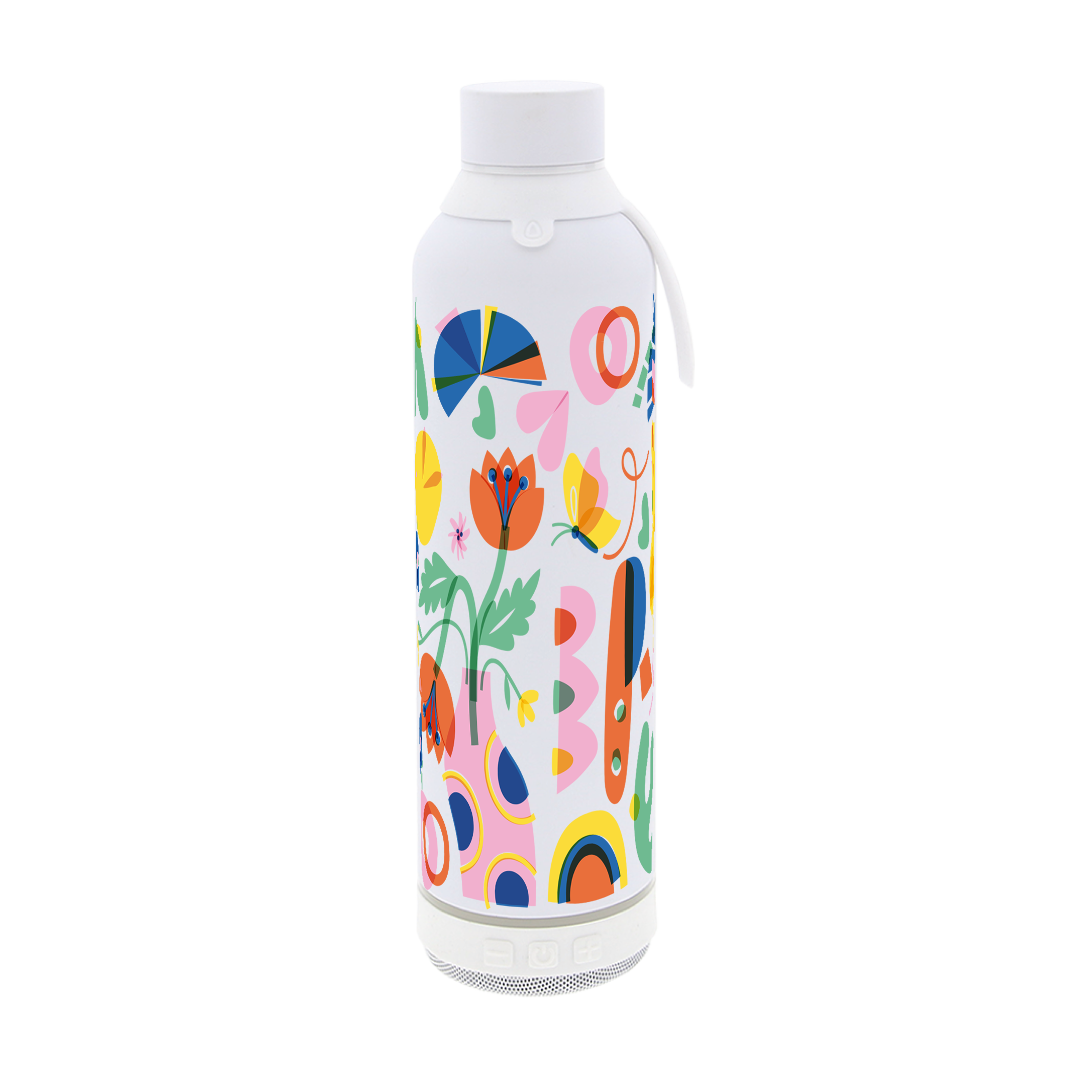 Botella Térmica de Acero Inoxidable con Altavoz – Little Botanical | Aurea