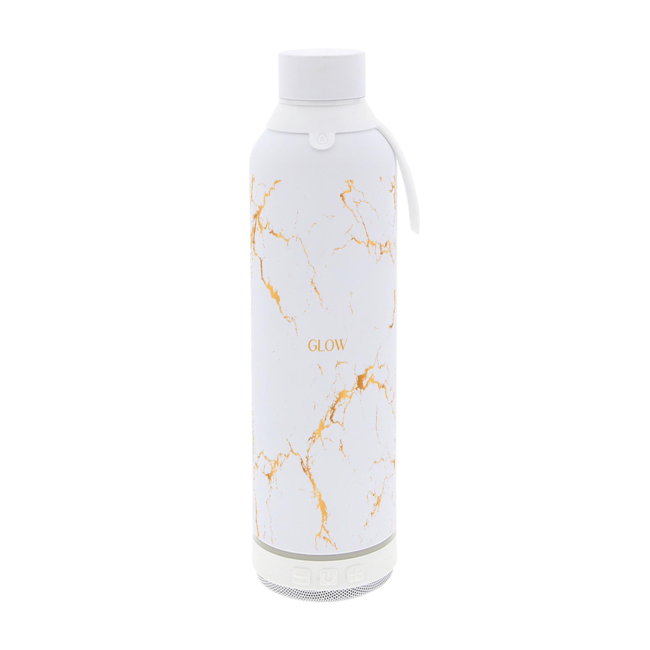 Botella Térmica de Acero Inoxidable con Altavoz – Pure Gold | Aurea