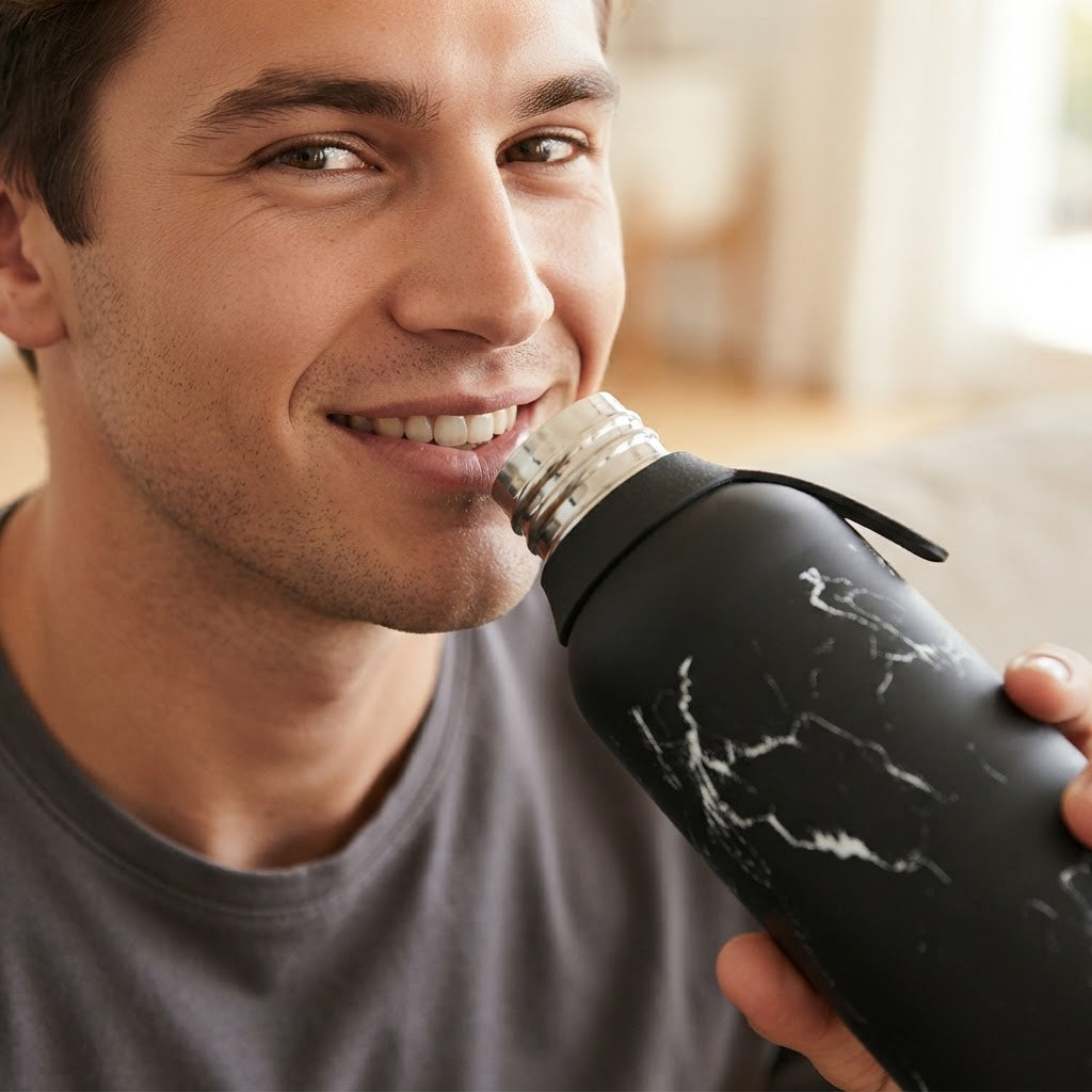 Botella Térmica de Acero Inoxidable con Altavoz – Solid Stone | Aurea