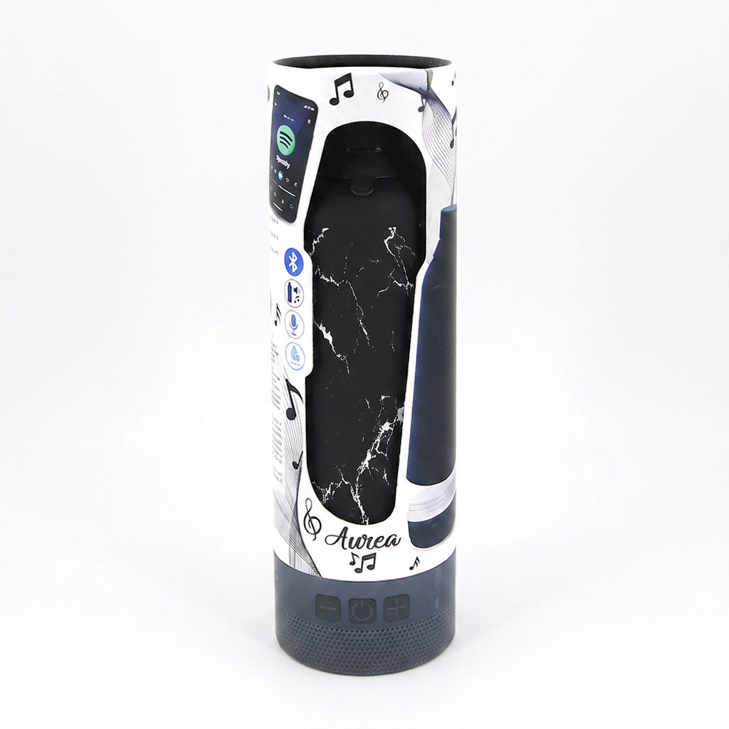 Botella Térmica de Acero Inoxidable con Altavoz – Solid Stone | Aurea