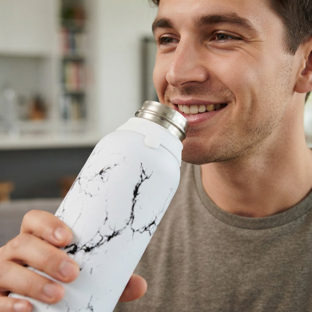 Botella Térmica de Acero Inoxidable con Altavoz – Solid Stone | Aurea