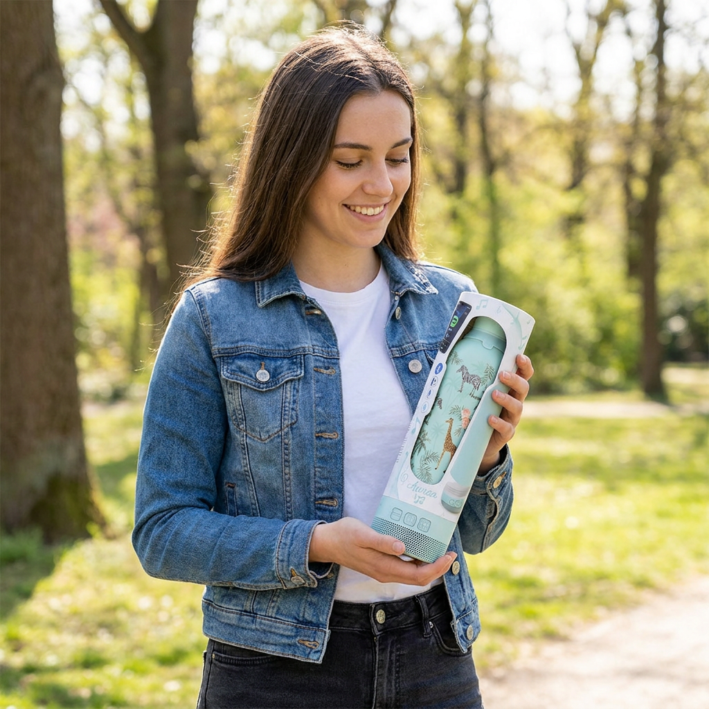 Botella Térmica de Acero Inoxidable con Altavoz – Savanna Life | Aurea