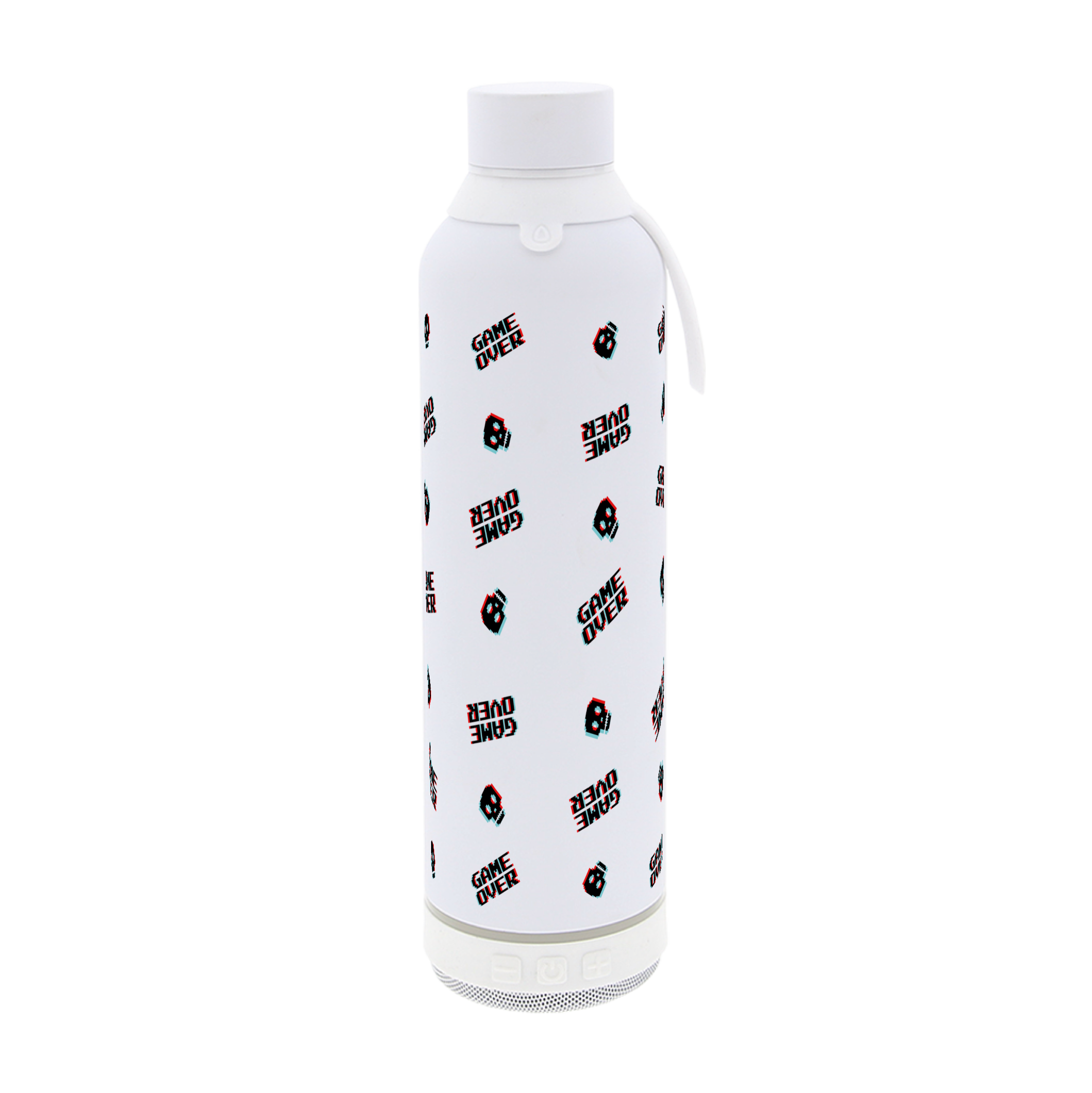 Botella Térmica de Acero Inoxidable con Altavoz – Arcade Skull | Aurea