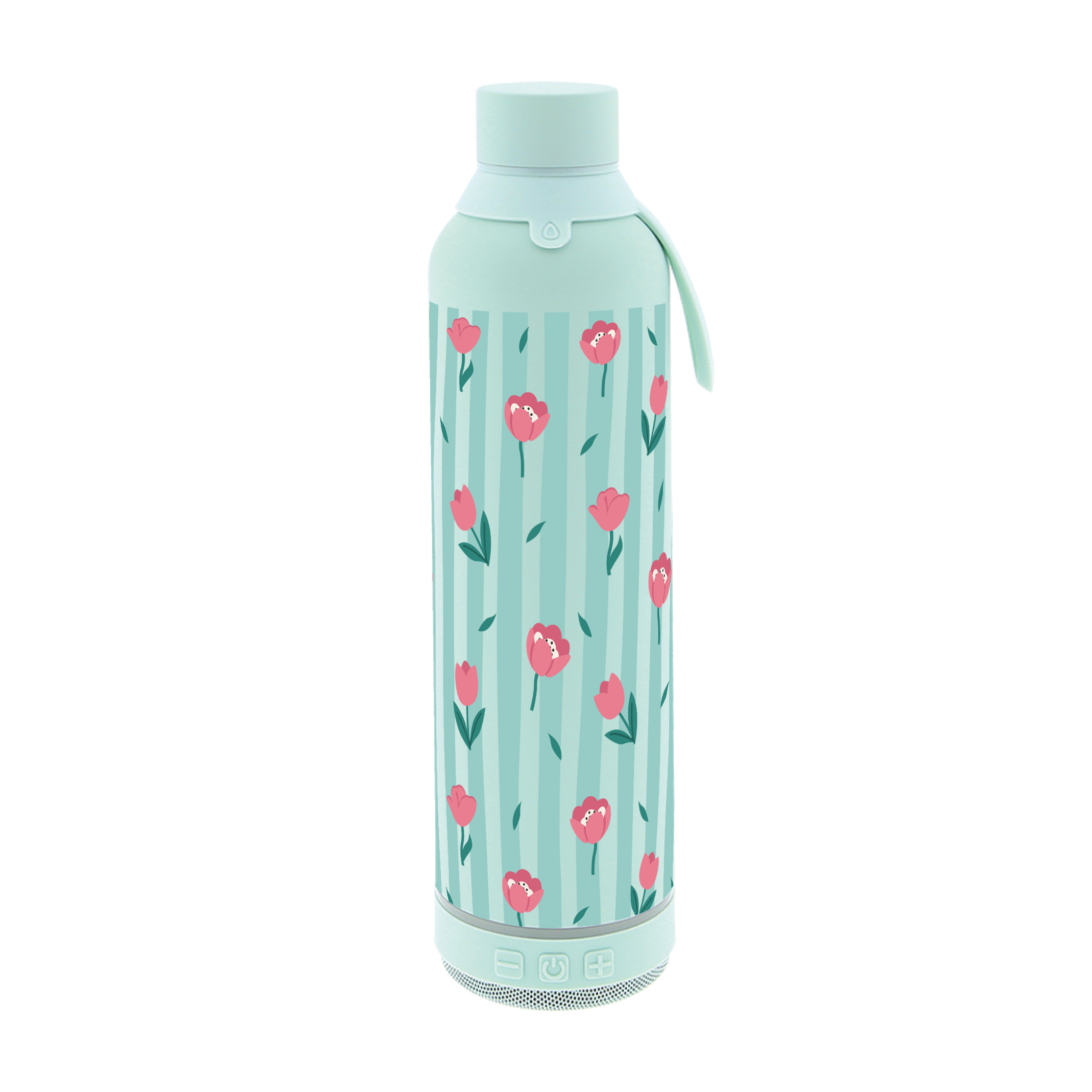 Botella Térmica de Acero Inoxidable con Altavoz – Floral Picnic | Aurea