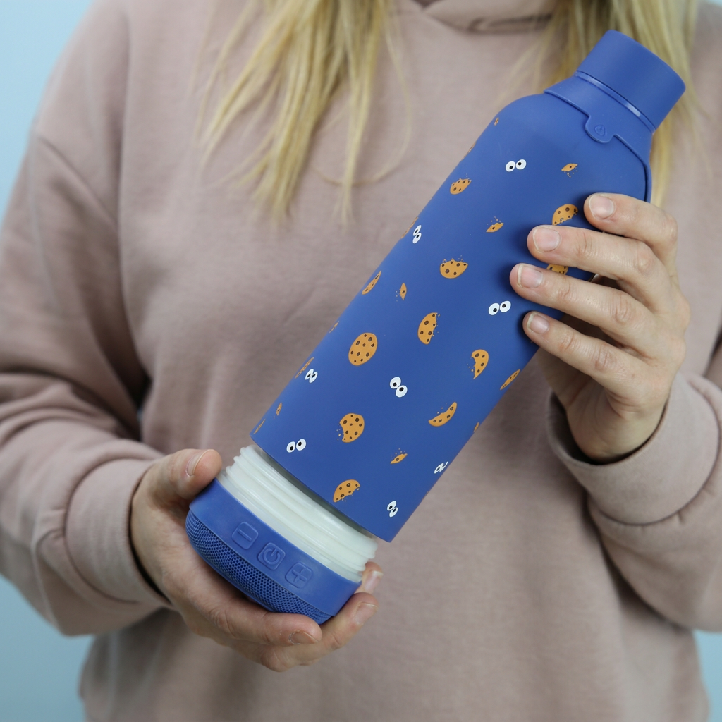 Botella Térmica de Acero Inoxidable con Altavoz – Cookie Beast | Aurea