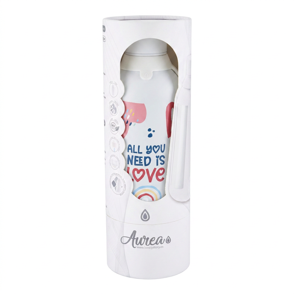 Botella térmica 500 ml interior cerámico - All You Need Is Love - Ice