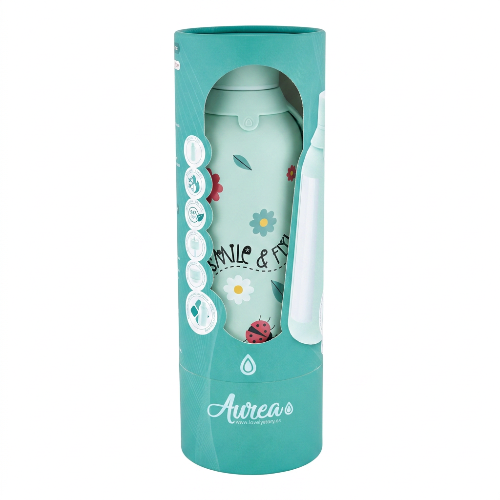 Botella térmica 500 ml interior cerámico - Smile & Fly - Mint