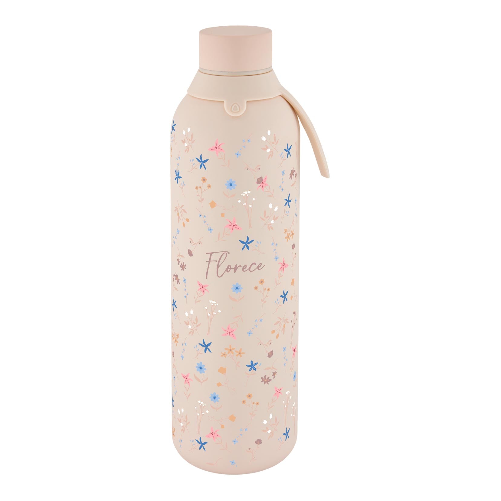 Botella Térmica de Acero Inoxidable con Interior Cerámico y Doble Tapón – Petal Whisper