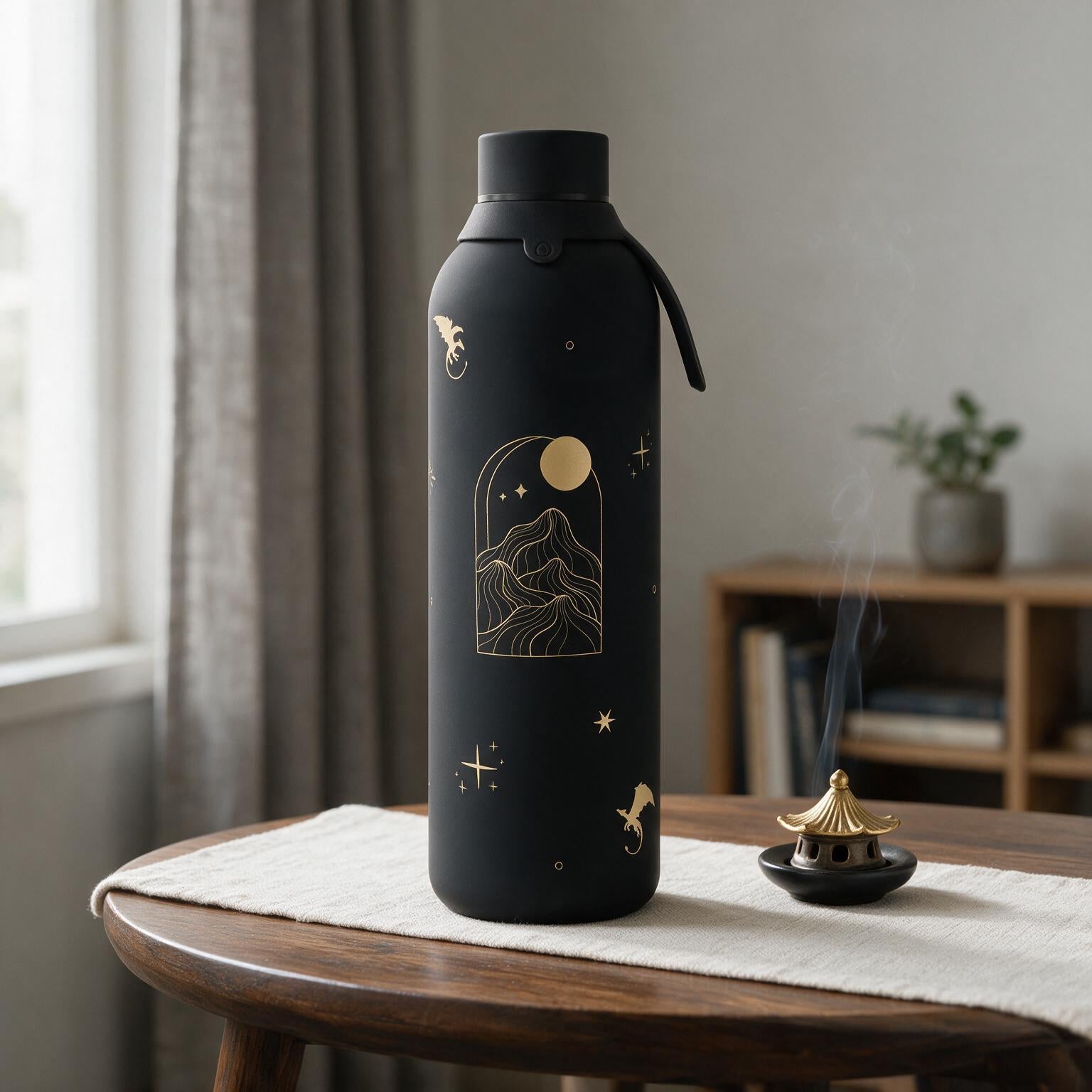 Botella térmica 750 ml interior cerámico - Draconis - Black