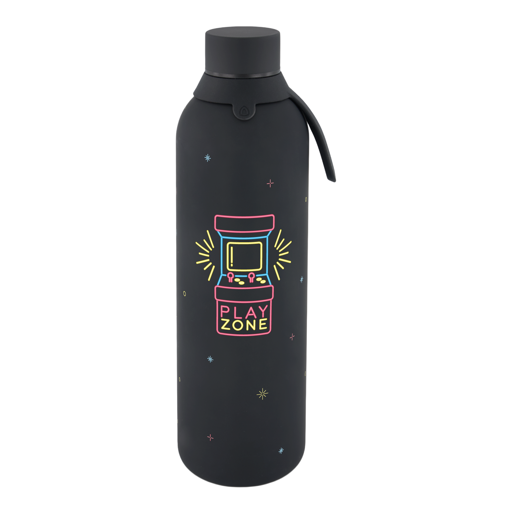 Botella Térmica de Acero Inoxidable con Interior Cerámico y Doble Tapón – Neon Score