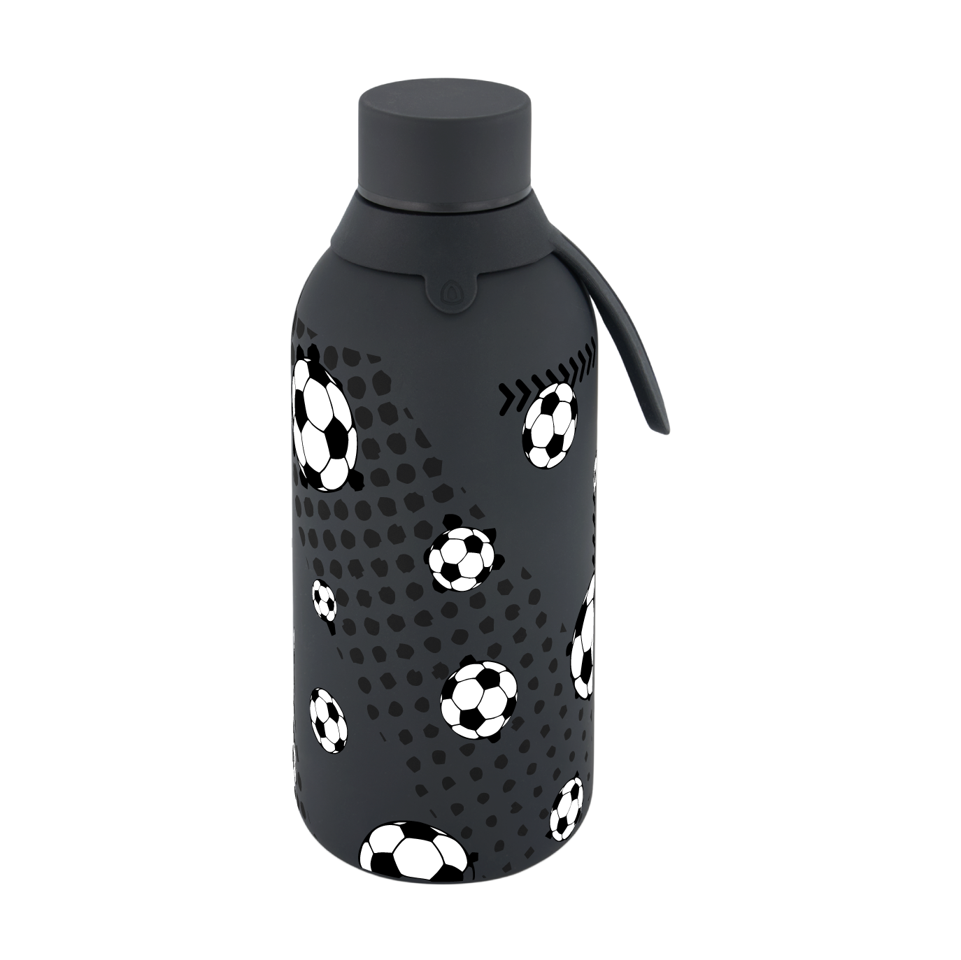 Botella Térmica de Acero Inoxidable con Interior Cerámico y Doble Tapón – Football Match