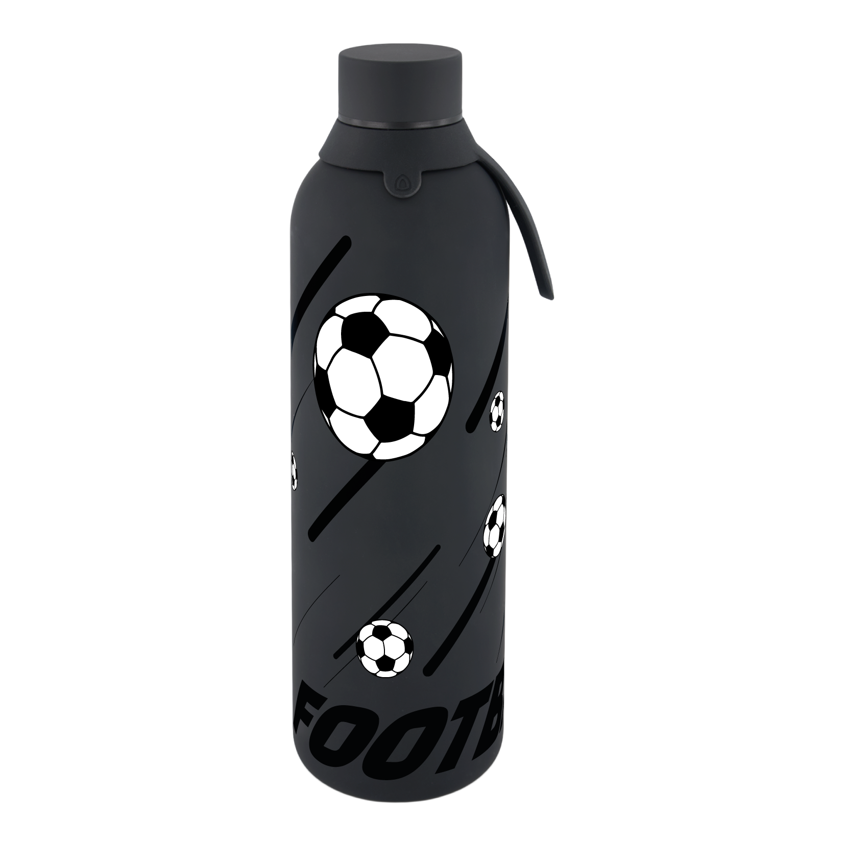 Botella Térmica de Acero Inoxidable con Interior Cerámico y Doble Tapón – Football Match