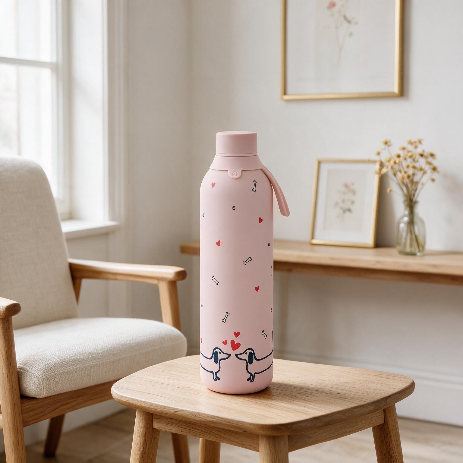 Botella Térmica de Acero Inoxidable con Interior Cerámico y Doble Tapón – Velvet Paws