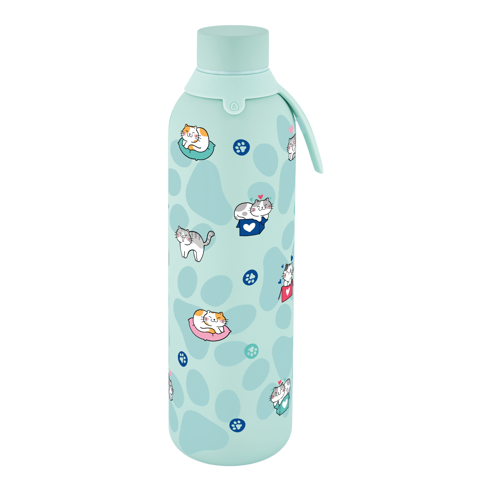 Botella Térmica de Acero Inoxidable con Interior Cerámico y Doble Tapón – Cat Whiskers