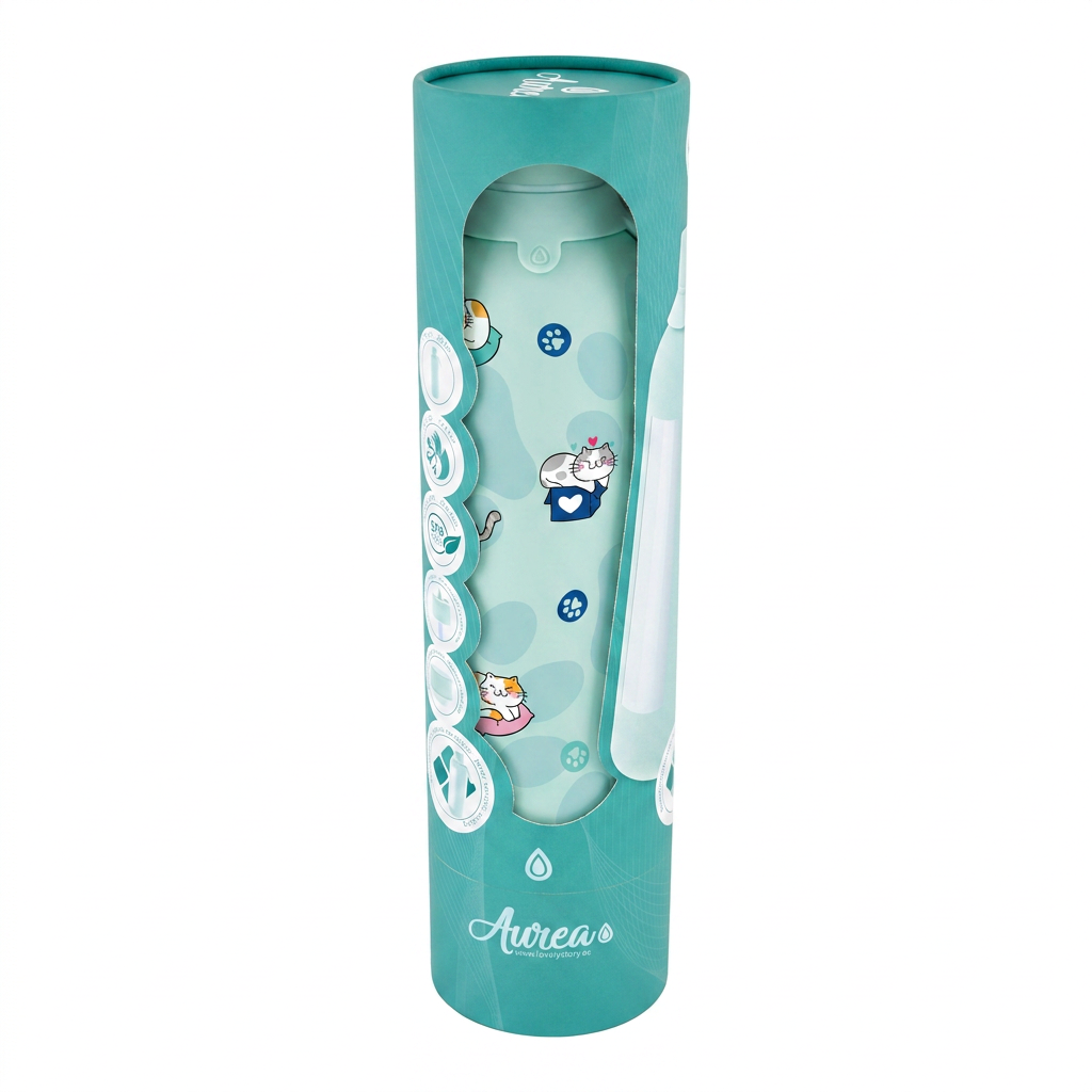 Botella Térmica de Acero Inoxidable con Interior Cerámico y Doble Tapón – Cat Whiskers