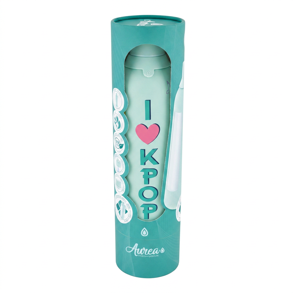 Botella Térmica de Acero Inoxidable con Interior Cerámico y Doble Tapón – K-Pop | Lovely Story