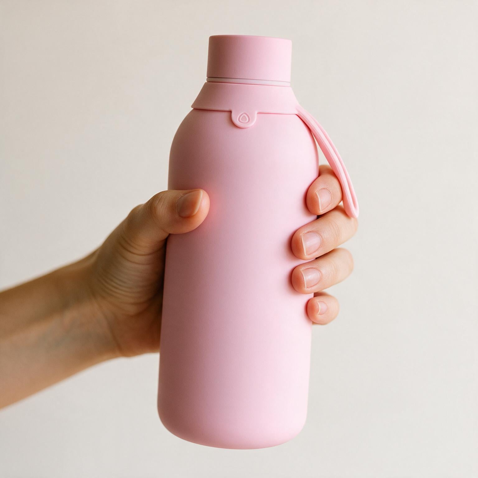 Botella Térmica de Acero Inoxidable con Interior Cerámico y Doble Tapón – Lisa | Aurea